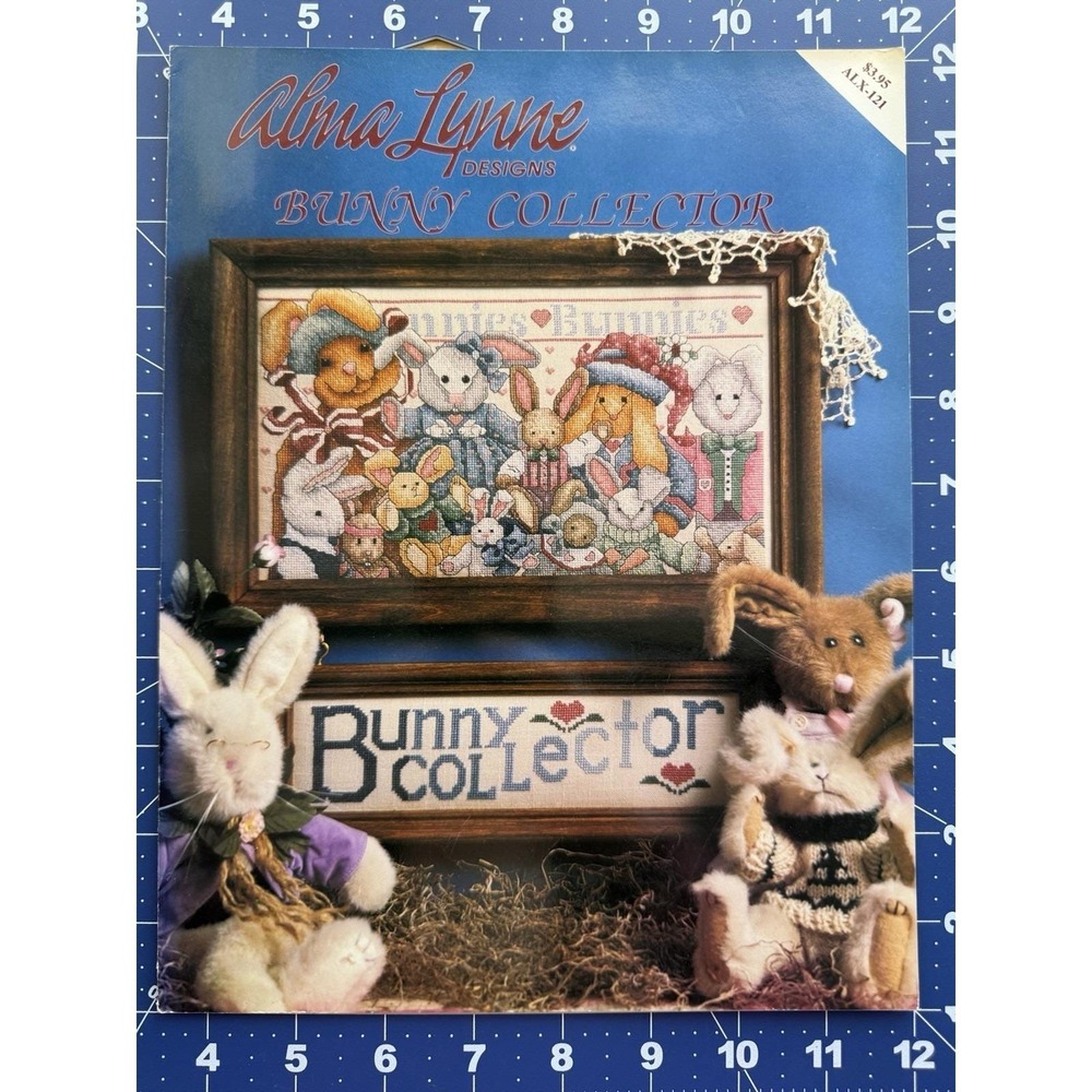 Alma Lynne Cross Stitch Pattern Leaflet - Bunny Collector